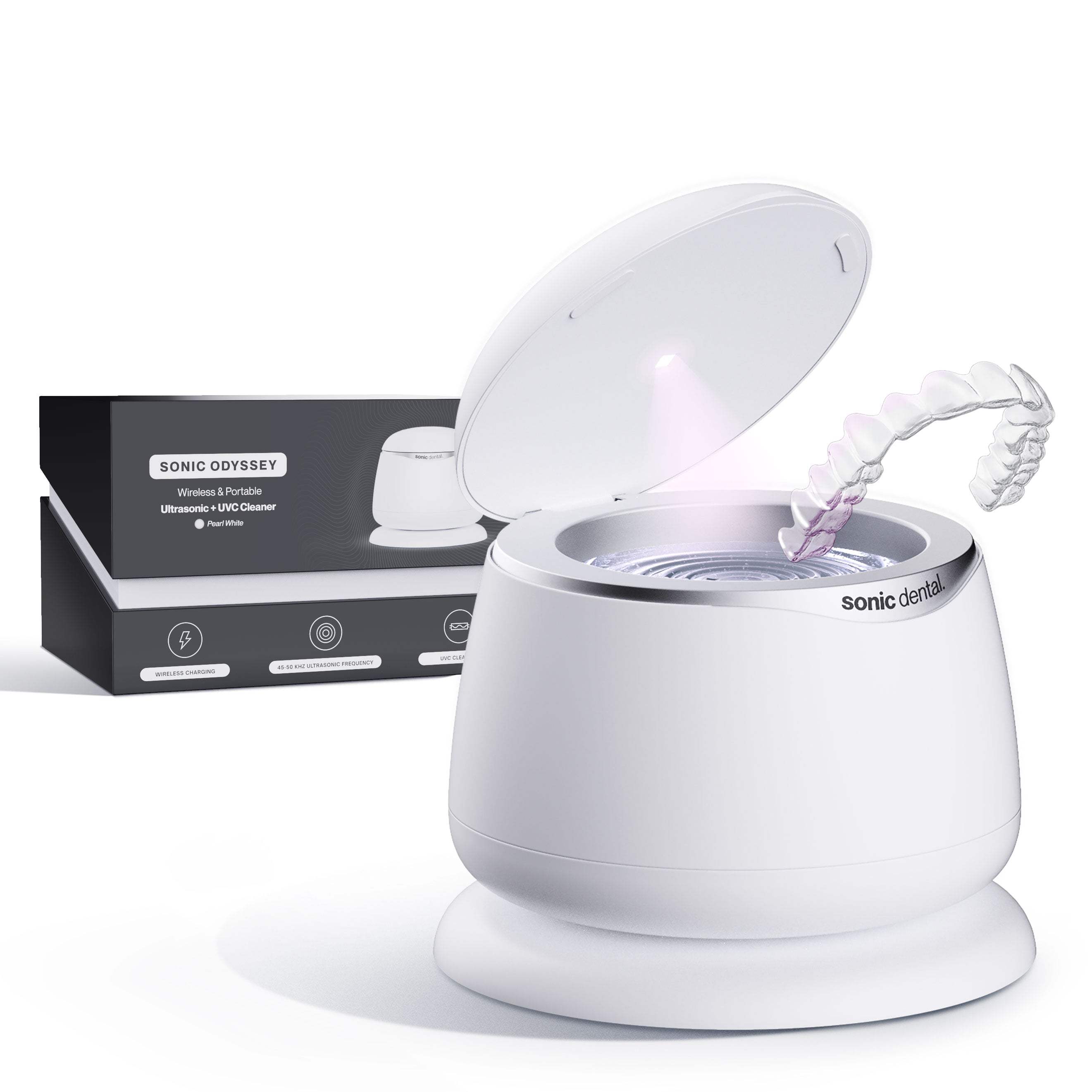 Sonic Odyssey - Wireless Ultrasonic + UVC Cleaner | Multi
