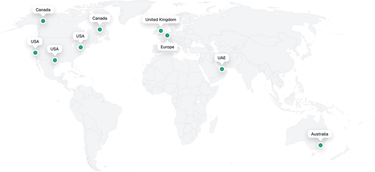 Sonic Dental fulfilment locations: Canada, two in the USA, United Kingdom, two in Europe, China and Australia.