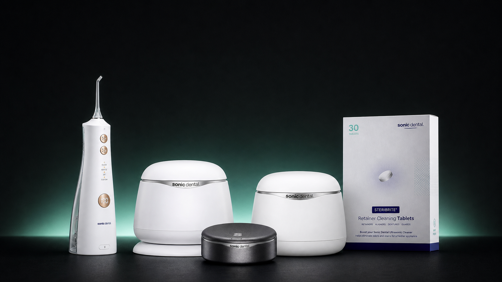 Sonic Dental cleaners, cleaning tablets and oral care products